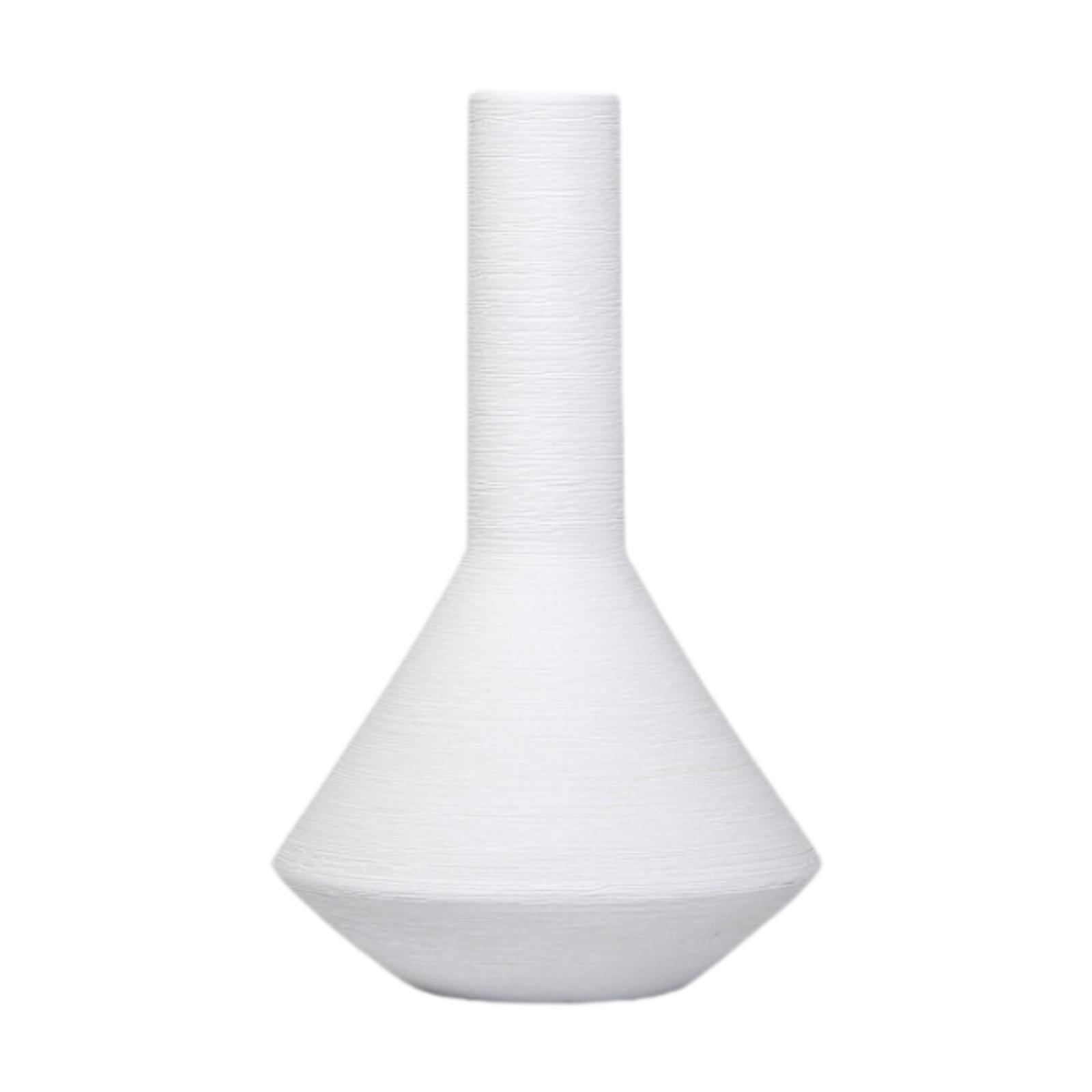 Pottery Ceramic Vase Bud Vase Decorative Vase Organizer Minimalist Ornaments белый