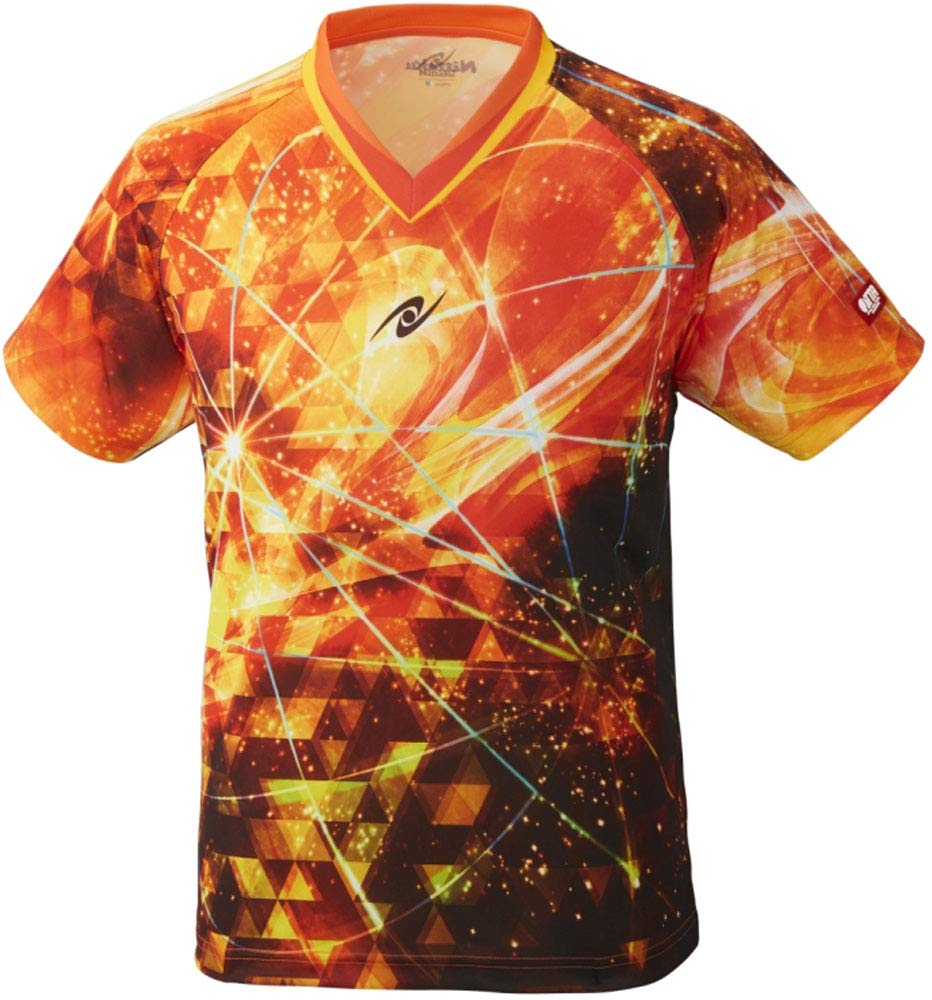 

Nittaku Table Tennis Unisex Wear Game Shirt Sky Aurora Shirt Yellow J150 NW-2183