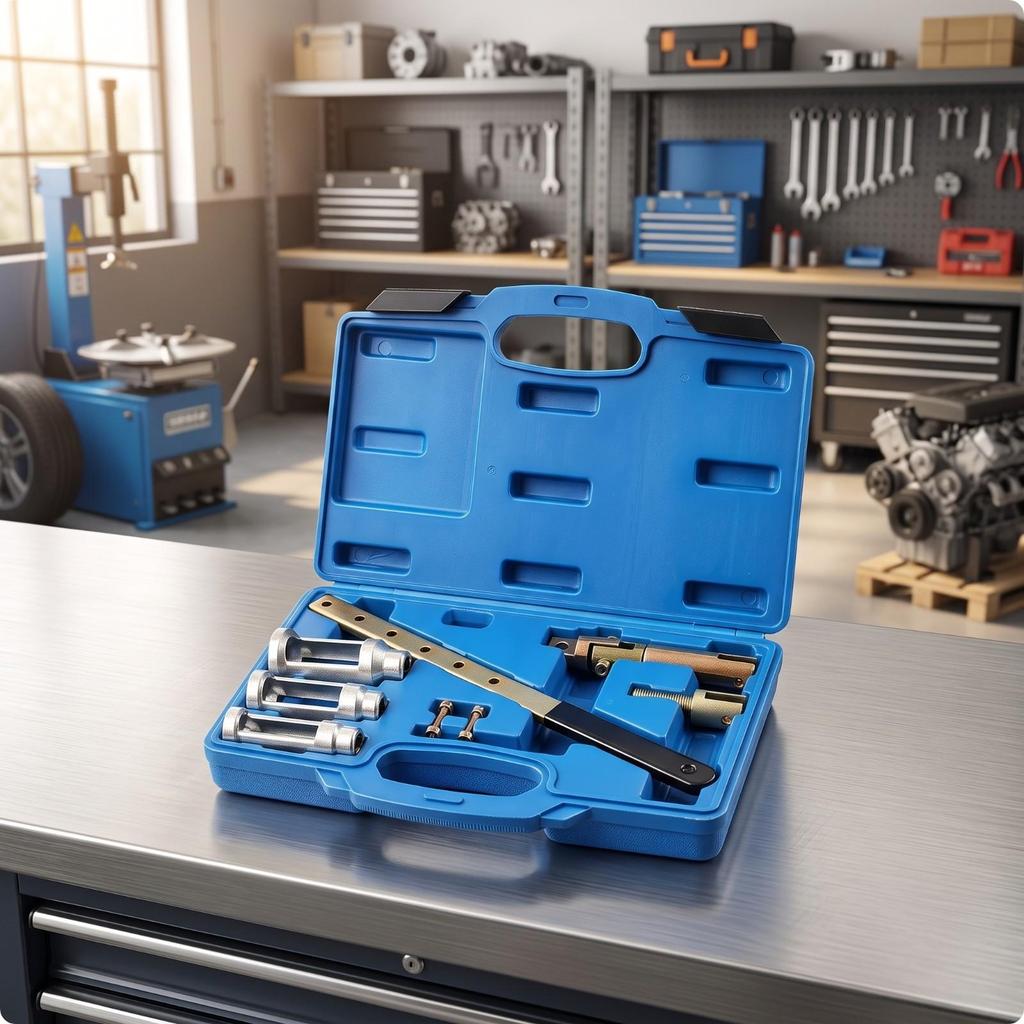 Valve Spring Compression Tool Kit Adjustable for Garage, Technicians