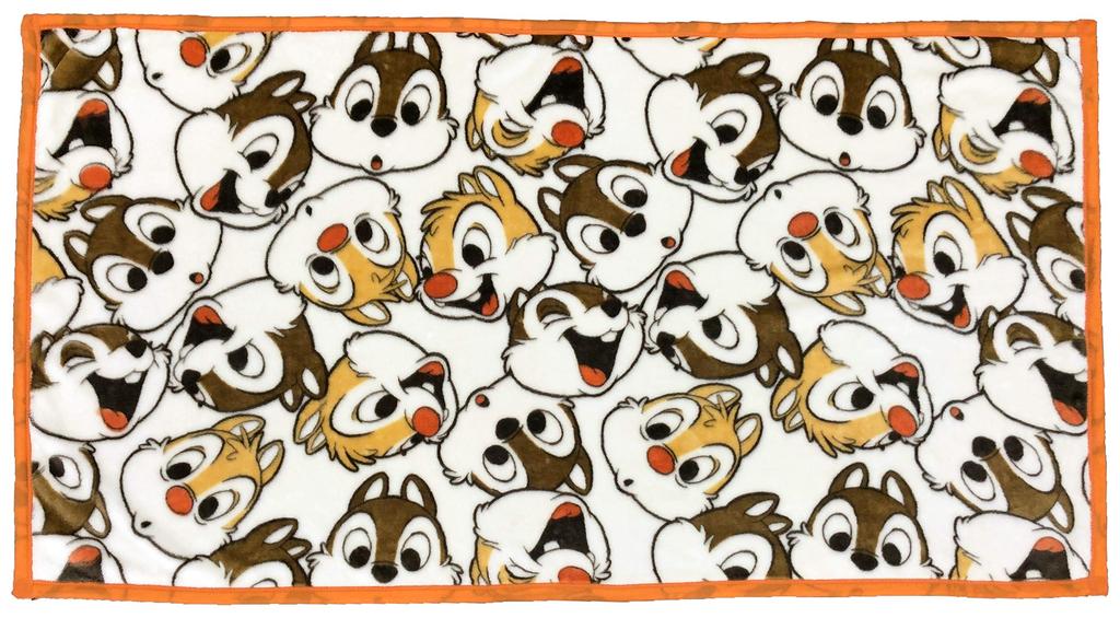 Marushin Disney Chip Dale Full Face Long Blanket 80 x 150 Long Size & (2245021800), cm,