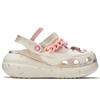 Crocs Crush Clog Da Vinci Custom Hoops Sweet and Exquisite Comfortable and Versatile Beach Non-Slip Hole Shoes Unisex Peach Pink
