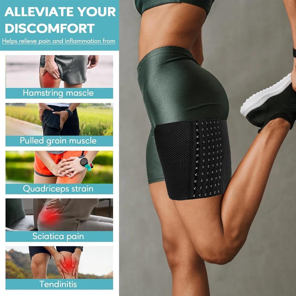 1Pair Thigh Trainer For Men And Women Shapewear Leg Control Slimming Body Shaper Thigh Cincher Band, Thigh Compression Sleeves