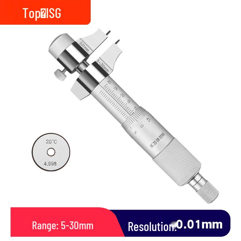 High-Precision Inner Diameter Micrometer 5-50MM Screw Gauge 0.01