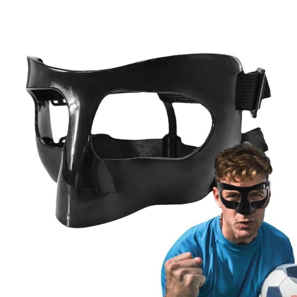 Black Basketball Adults Mask Elastic Strap Face Nose Protector Basketball Nose Guard  Basketball