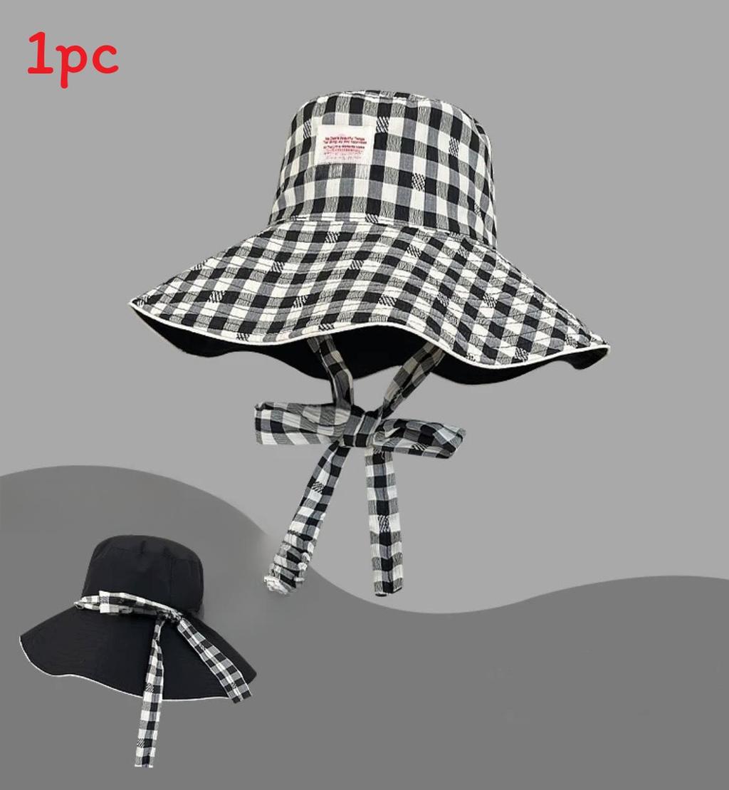 Summer Cotton Foldable Sun Hat With Wide Brim For Outdoor Sun Protection Women