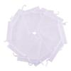 Set of 10 Practical Organza Gift Bag Storage Pouches for Jewelry and Supplies