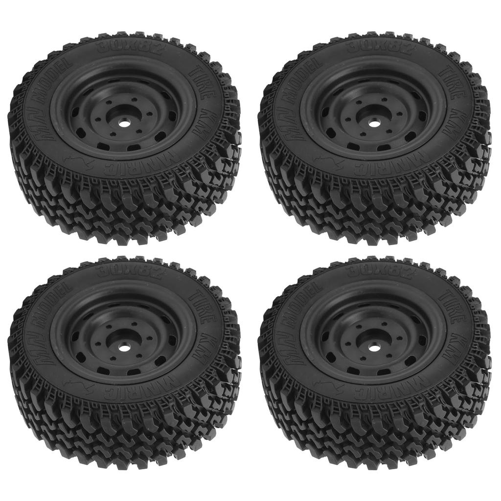4pcs Professional Plastic Rubber Tire RC Accessory Upgrade Parts Fit for MN86 RC Car
