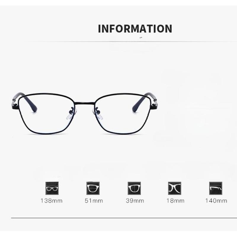 Metal Frame Cat Eye Glasses High-end Small Frame Near Sight Eyewear Transparent Anti Blue Light Glasses
