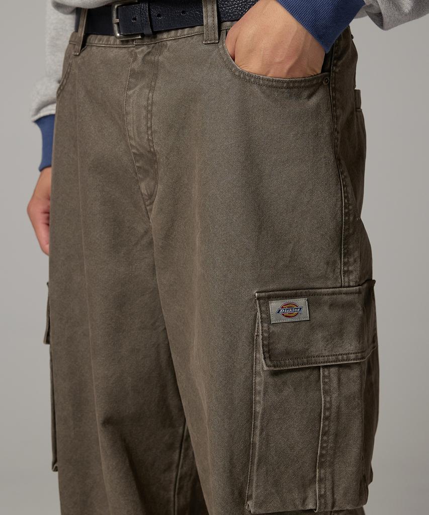 Dickies Washed Duck Canvas Cargo Pants Khaki Brown