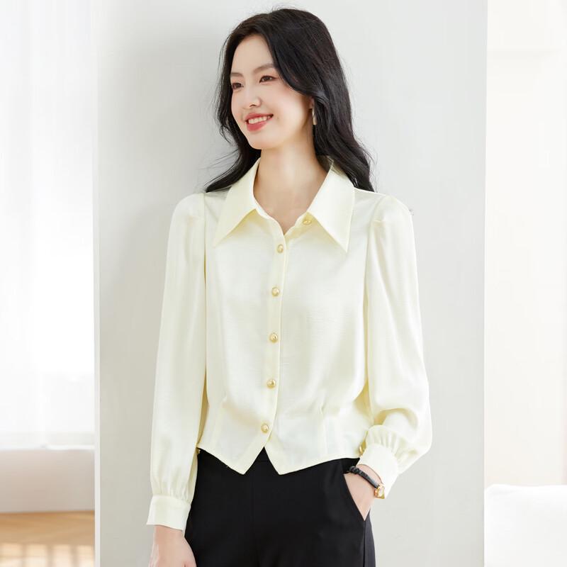 CARBAMMI Women s Petite Fit Short Chiffon Blouse 2XL
