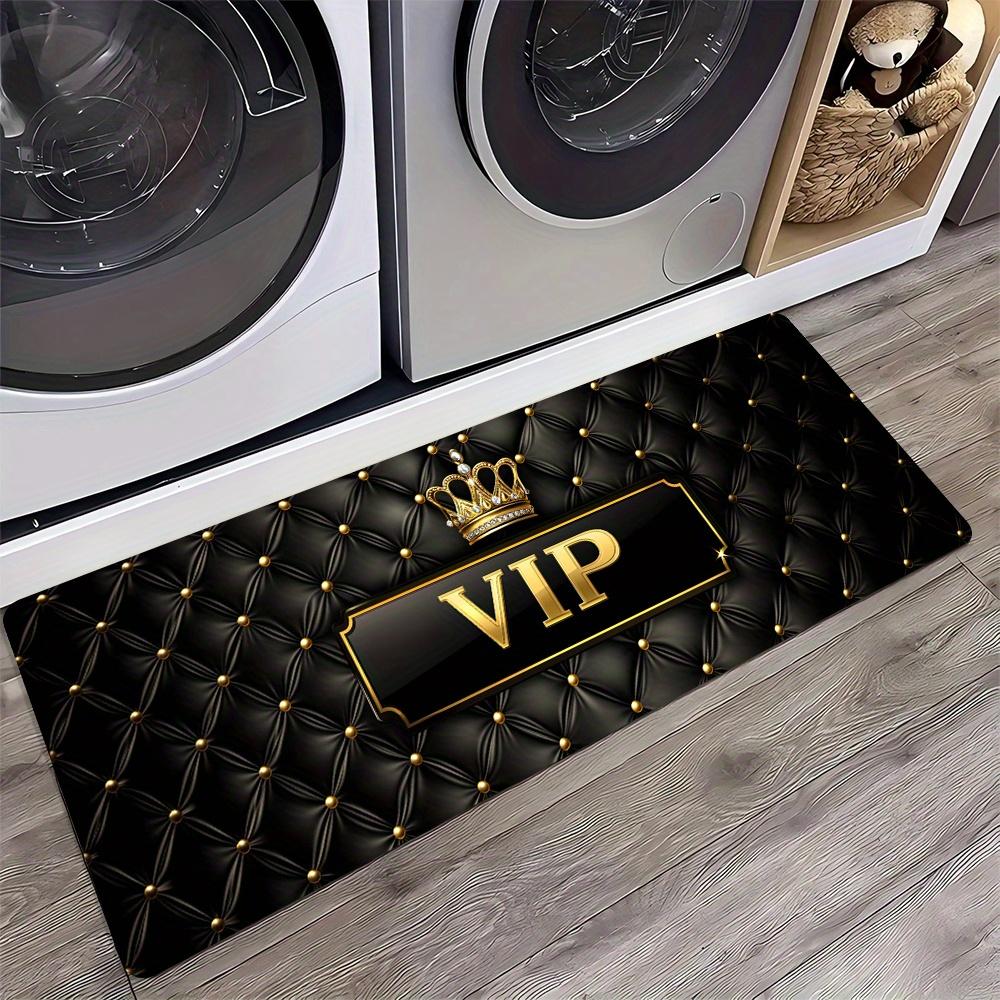 Kroon VIP Gouden Rooster Runner Vloerkleed, Verdikte Antislip Wasbare Vloermat voor Hal Keuken, Zacht Bedside Entree Tapijt 40x60cm