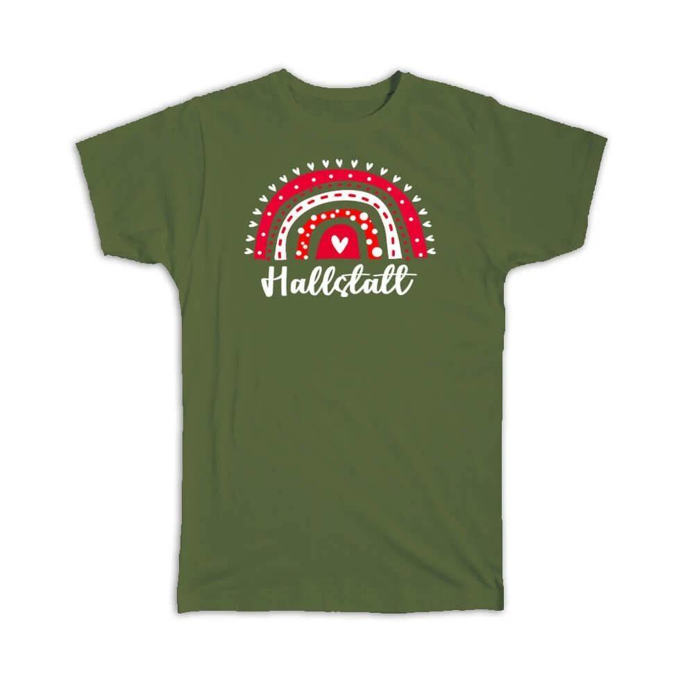 Gift T-Shirt : Hallstatt Austria Austrian Rainbow 4XL
