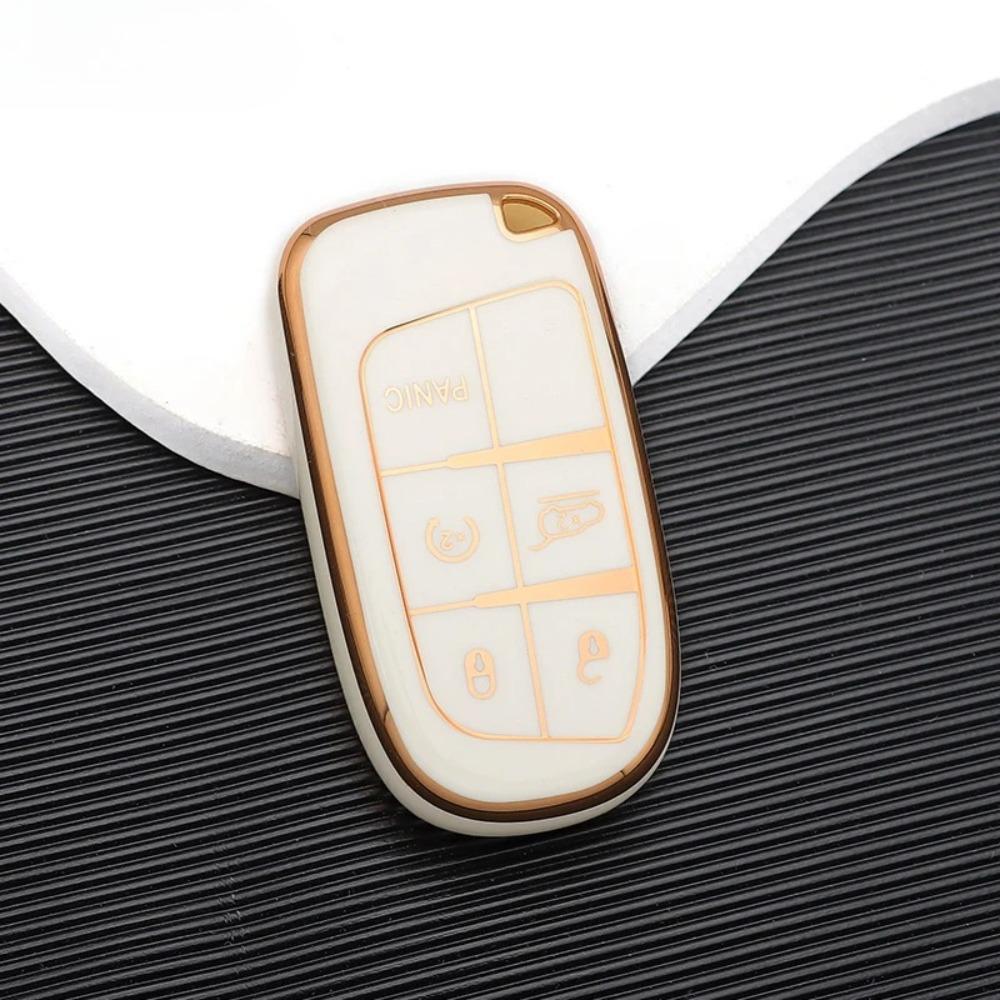 TPU Car Remote Key Case Cover Shell for Jeep Renegade Grand Cherokee for Dodge Ram 1500 Journey Charger Challenger Fiat Durango