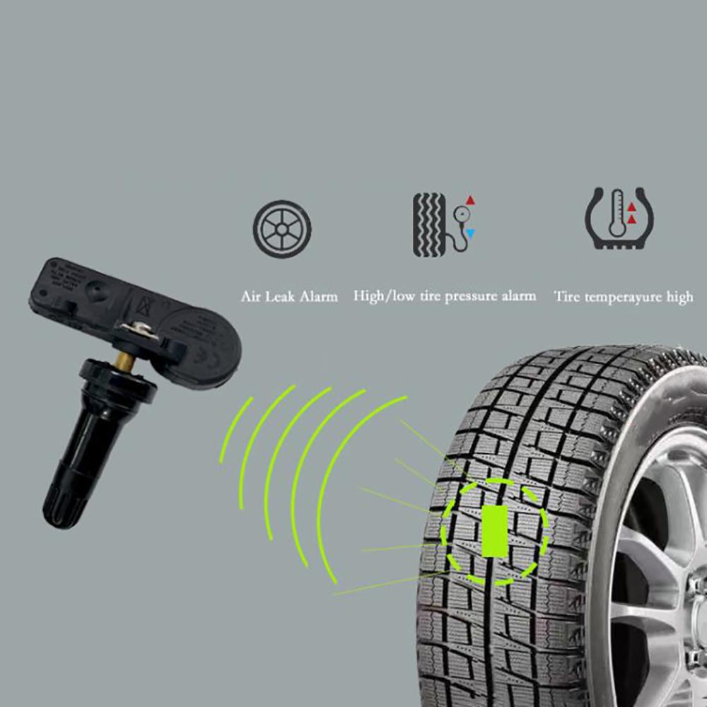 4X TPMS Tire Pressure Monitoring Sensor For Chevy GMC GM 13586335 13598771 Black