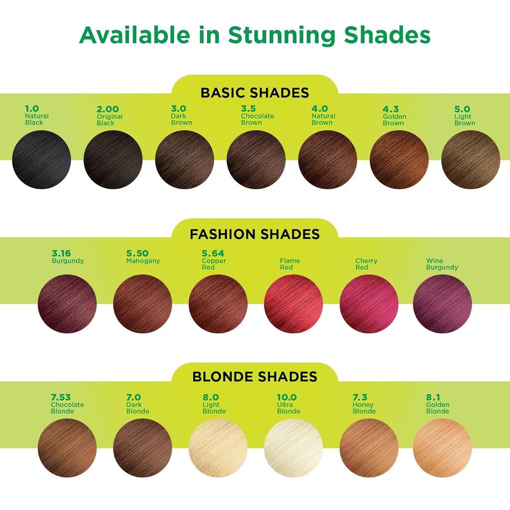 Nisha Creme Hair Color Burgundy 60G + 60Ml Permanent Grey Coverage Ammonia Free Natural Henna Extract