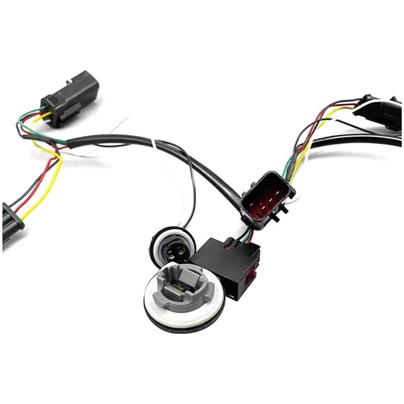 A03Z-2Pcs Tail Lights Conversion Wire Harness Kits For Ram 1500 2500 3500 Car Lights Signal Lamp Harness 55277415AA