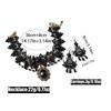 Vintage Lace Gothic Necklace Earring Set Women - Handmade Retro Floral Geometric Pendant Jewelry Accessories