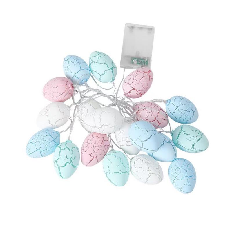 Easter Hatching Chick Crackled Egg String Lights - Festive Decorative Atmosphere