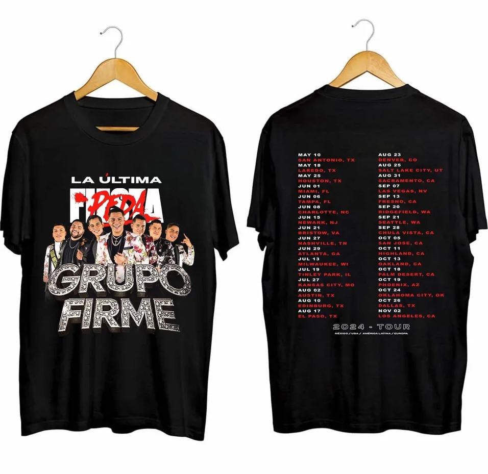 

Grupo Firme La Ultima Peda 2024 Tour Heavyweight T-shirt Men039s Band Fan Shirt Unisex T-Shirt XXXXL