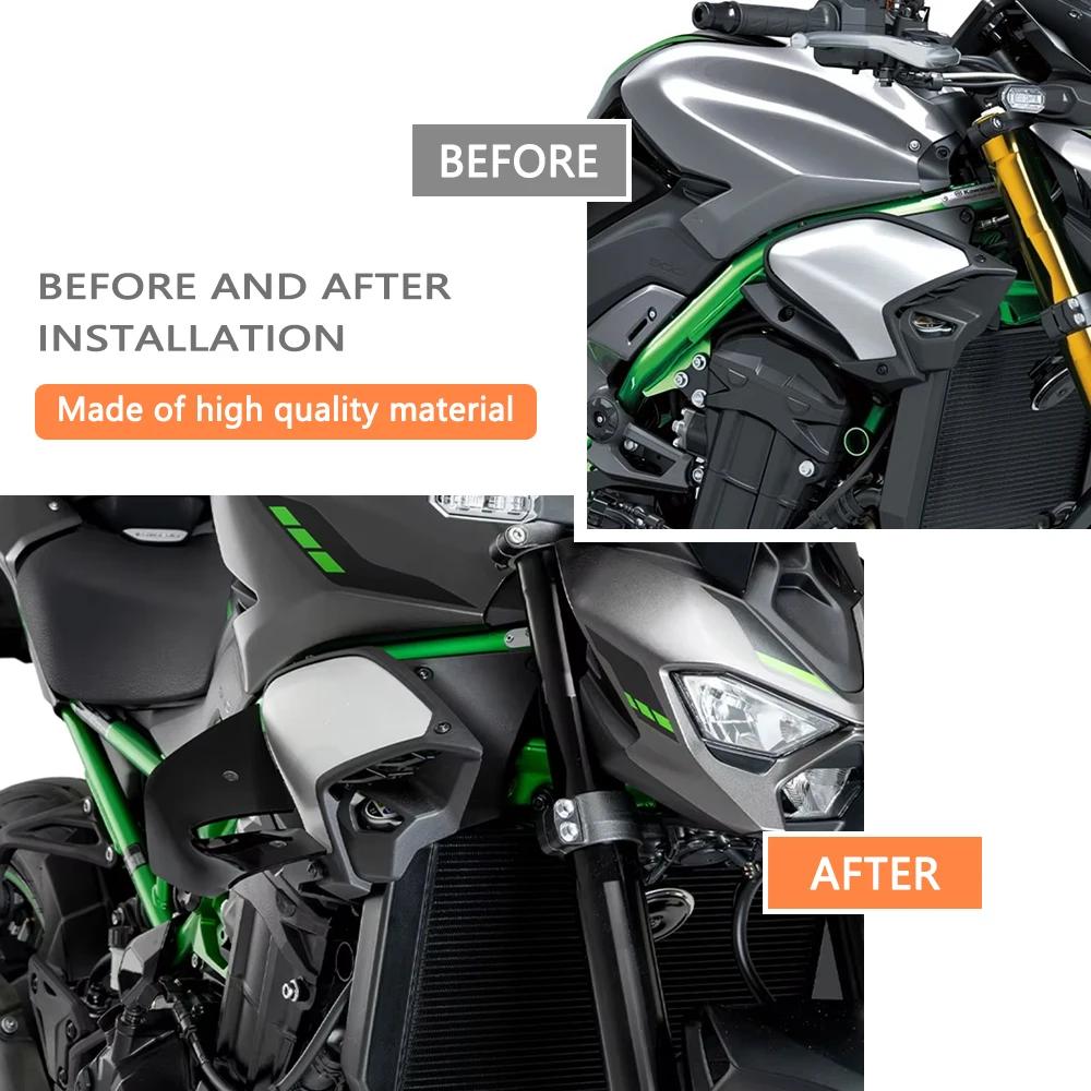 For Kawasaki Z900 SE 2025 2026 Motorcycle Front Spoiler Winglet Aerodynamic Wing Deflector Kit Z900SE Accessories Fairing Wing