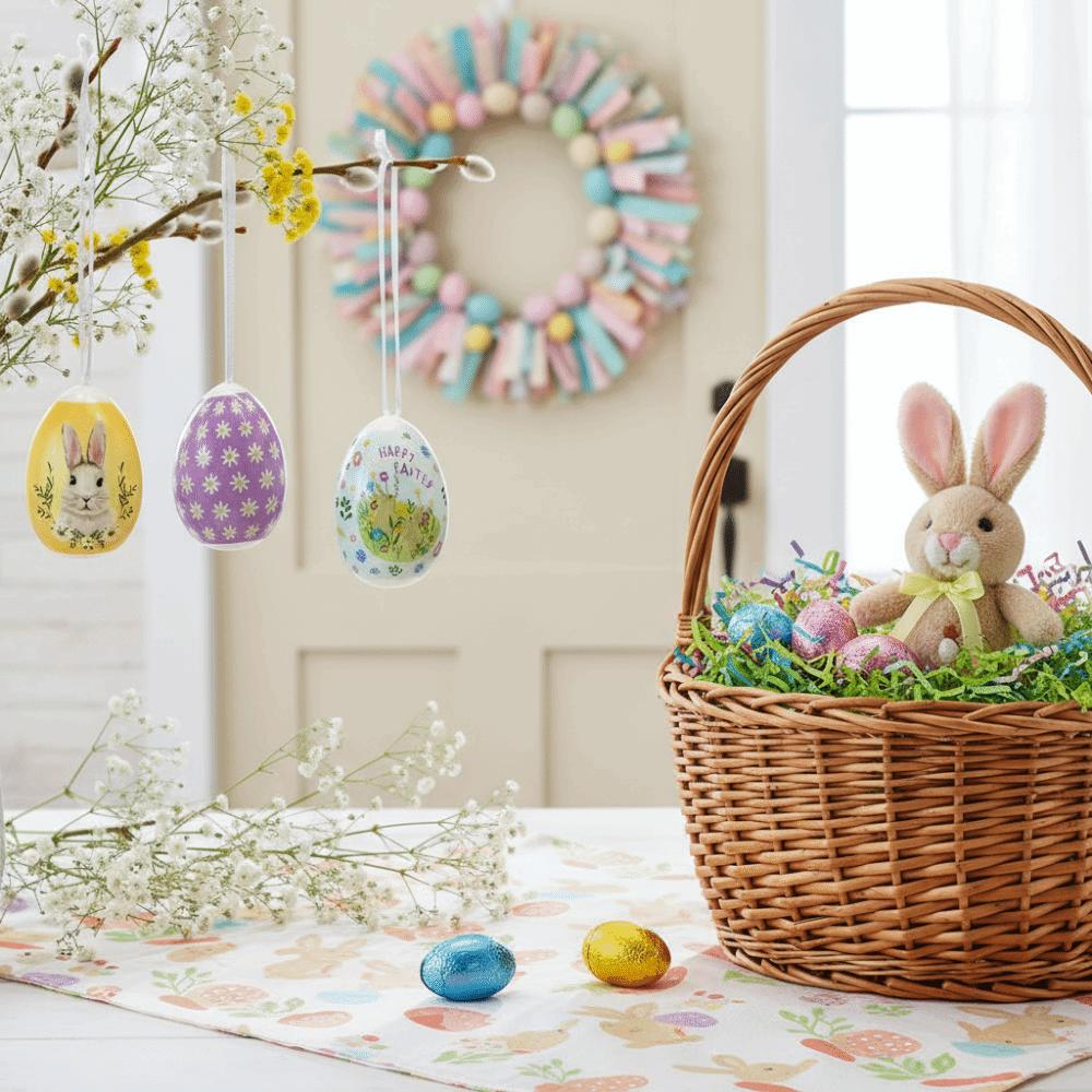 12PCS Scene Decoration Easter Party Atmosphere Easter Egg Easter Egg Props  Home Living Room