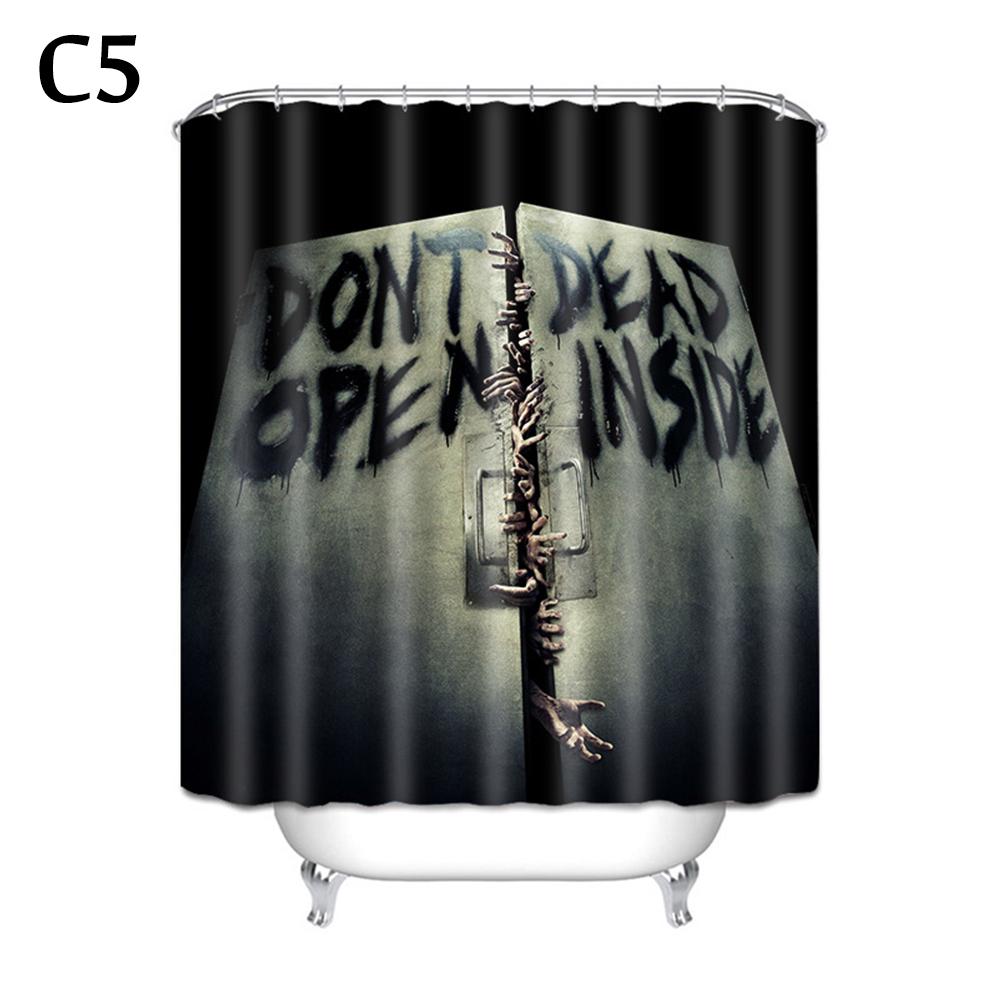 Tenda Doccia Halloween Tende Finestra Mani Sanguinanti Horror Tende Doccia Bagno Per Decorazioni di Halloween