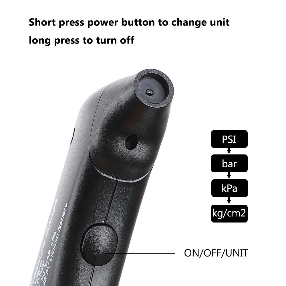 

DIYWORK Car Tire Air Pressure Gauge Digital Pressure Measuring Tool for Car Motorcycle Tyre Meter Manometer Barometers Tester чорний