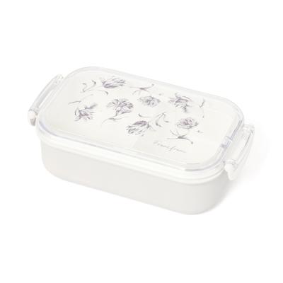 Francfranc Lock Clear Lilia Lunch with Perfect for Picnics and Lunches Box, 1-Tier Dividers,