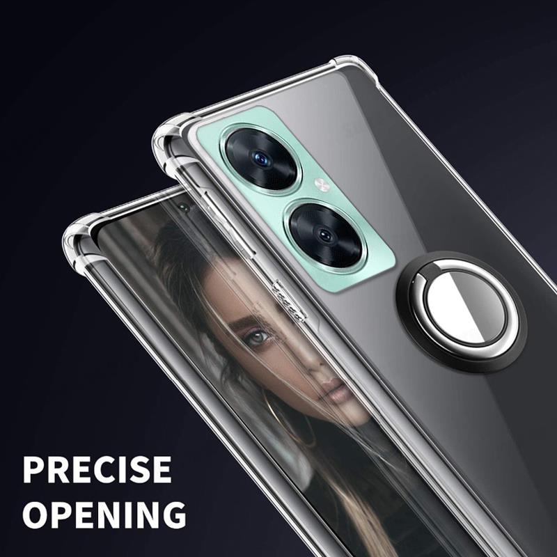 Průhledné pouzdro s kroužkem pro Huawei Nova 11i Držák Nárazuvzdorné pouzdro pro Nova 11 10 9 8 7 Pro Průhledný měkký silikonový zadní kryt telefonu