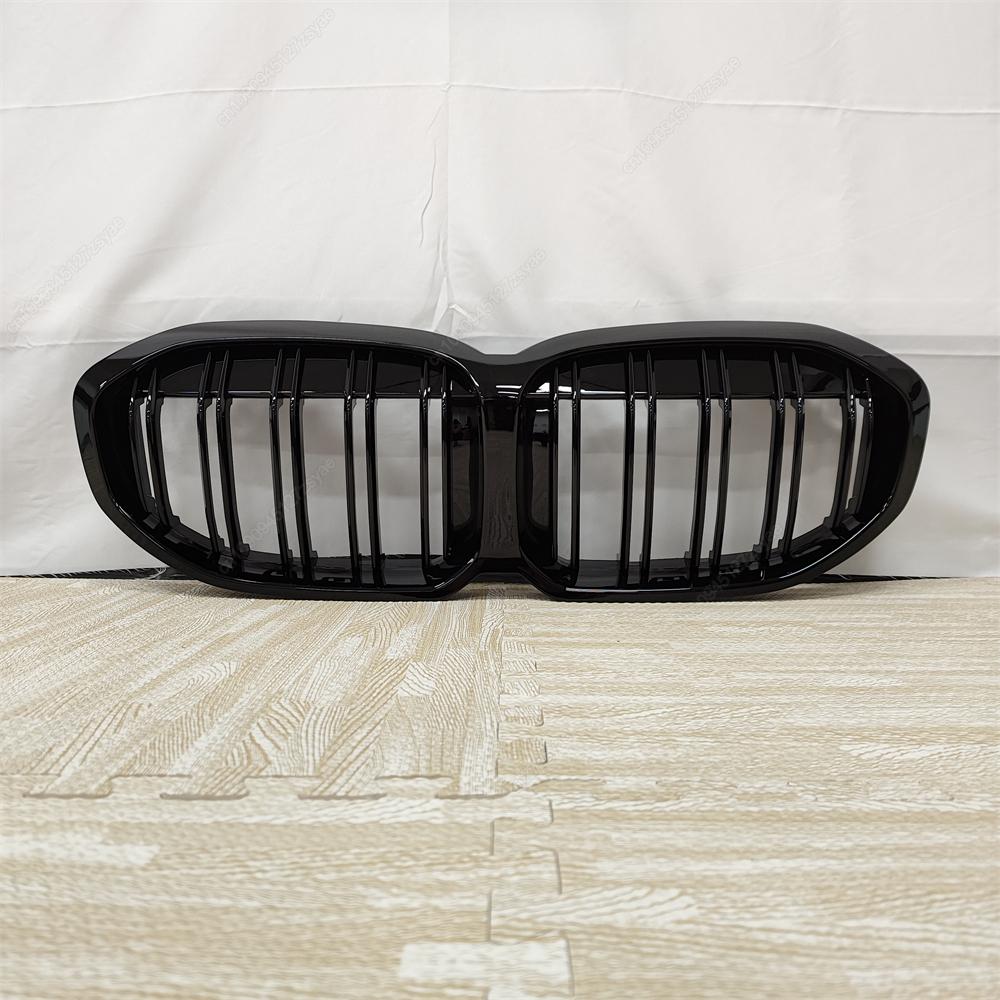 

Double Slat Front Bumper Kidney Grill Grilles For BMW 1 Series F40 118i 120i 128ti 118d 120d M135i xDrive 2019-2024 Black Tuning