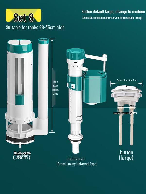CHENDU Toilet Water Tank Inlet & Drain Valve Kit