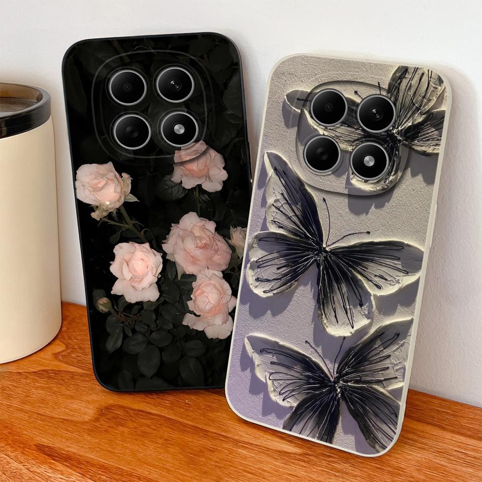 For Poco M8 Pro Case Cute Design Shockproof Phone Protector Soft Liquid Silicone High Quality Back Cover For Poco M 8 M8Pro Capa