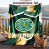 Flannel Blanket Sporting CP Print Custom Name Text Soft Throw for Sofa Bed