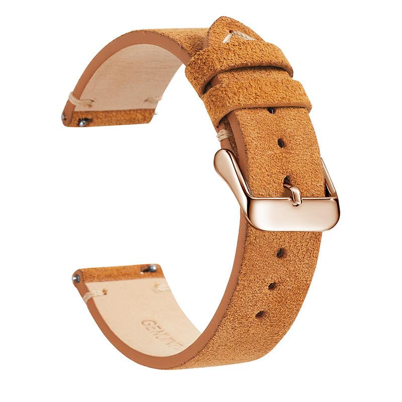 Elegantes Echtleder-Uhrenarmband, Schnellverschluss 14mm/16m/18mm/20mm/22mm Uhrenarmbänder, für Samsung, Seiko, Oris, Citizen Uhr