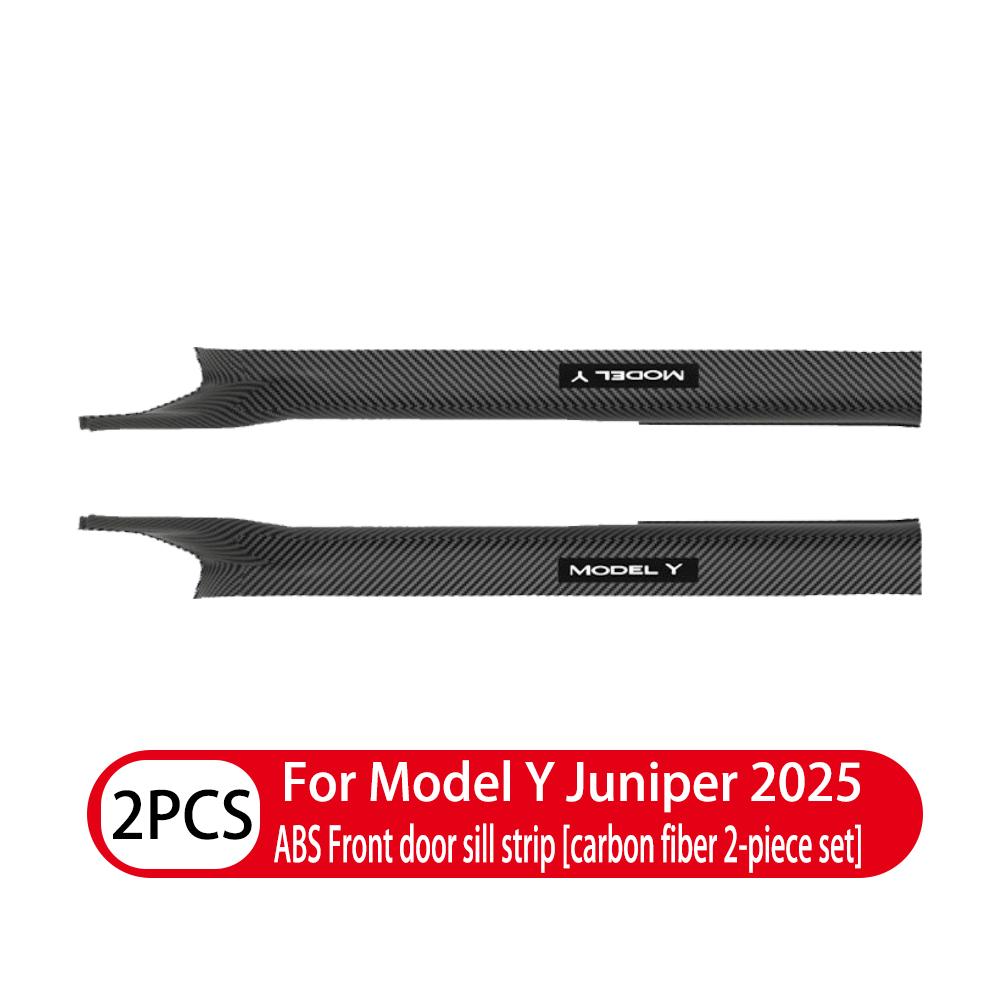 ALO1 2 4 8Pcs For Tesla Model Y Juniper 2025 ABS Front Rear Door Sill Protector Threshold Strip Anti-kick Guard Panel Waterproof Pad