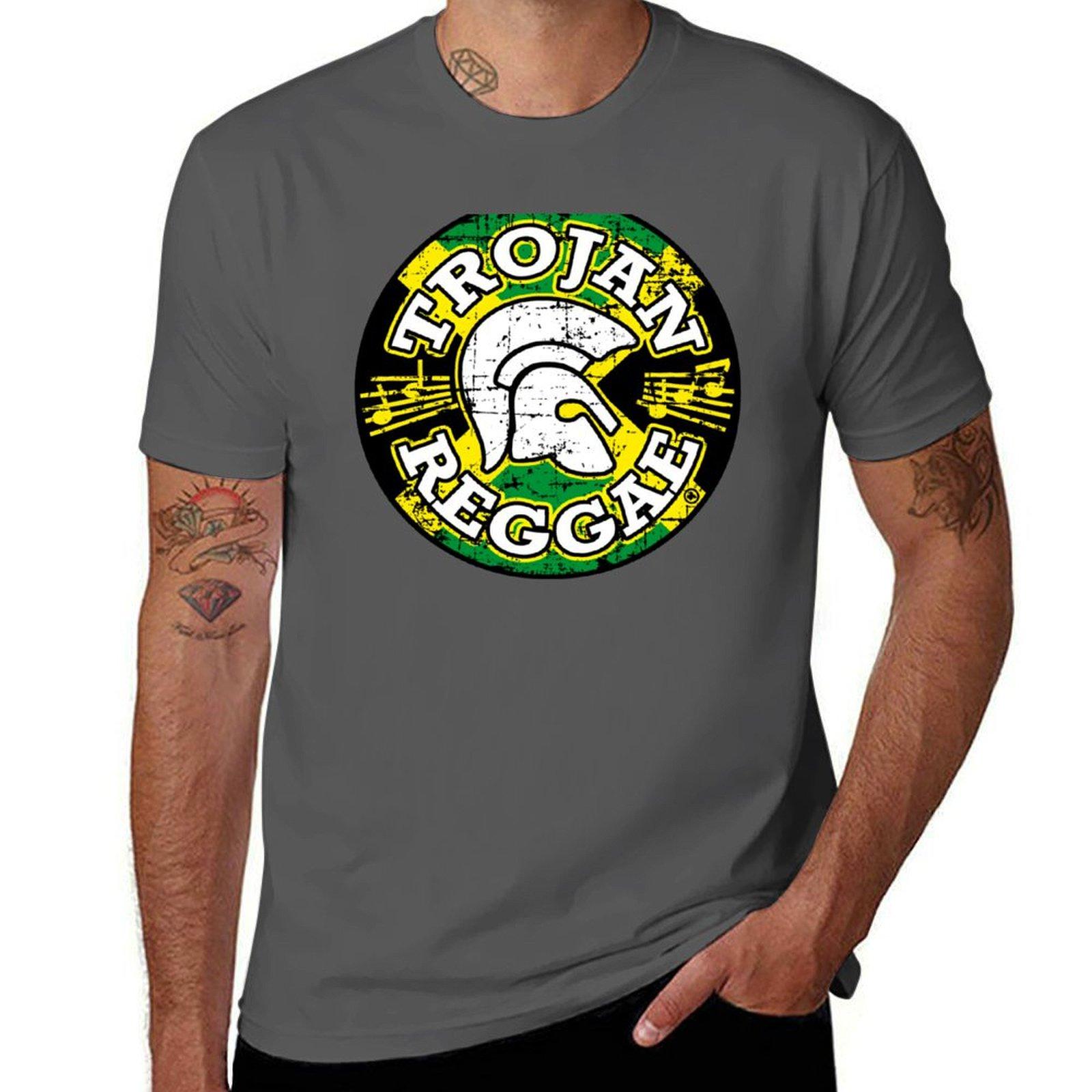 

TROJAN REGGAE T-Shirt t shirt man cotton t shirt men 100% cotton luxury brand t shirt custom print T-Shirt 4XL