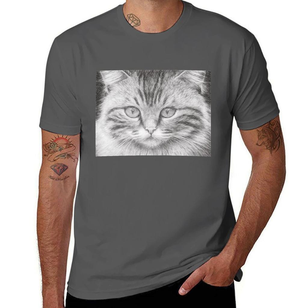 Cat Sketch Tshirt G Unisex T Shirts For Unisex Black Cotton Tshirt Plain For Unisex Package Tshirt