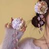 Bohemian Vacation Style Flower Hair Clips  Simulation Flower Hairpin For Women Girls Sweet Hair Accessories Gifts