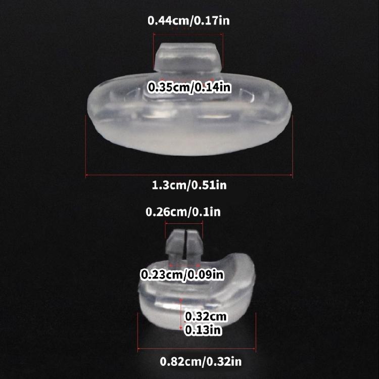 Kids Eyeglass Nose Rest Pads Soft Silicone Universals Fit For Small Nose Bridges Plastic Base Secure Clip Designs
