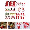 Christmas Glasses Christmas Headbands Christmas Hats Kids Wristbands Cute Hair Hoop Eyeglasses Christmas Decorations Santa Hats Christmas Photo