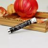 Exclusive Personalized Double-Plated Dragon Slim Round Lighter - Custom Open Flame for Ladies