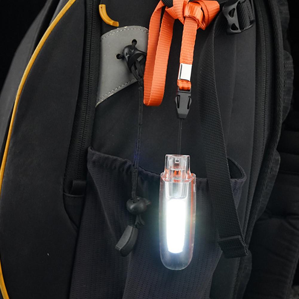 Sifflet Lumineux Multifonctionnel LED Lampe Torche Portative COB pour Camping Réglage 3 Vitesses Lampe Torche Sifflet d'Urgence