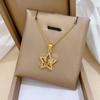 Micro Paved Zircon Heart MOM Letter Pendant Necklace For Women Mom Choker Stainless Steel Chain Jewelry Mini Mother's Day Gift