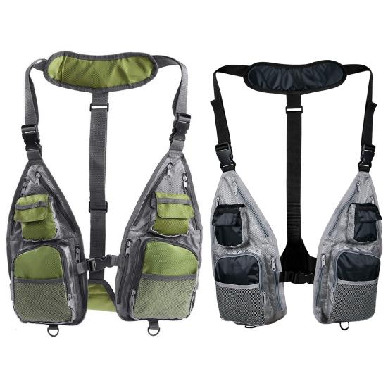 Fishing Vest Breathable Convenient with Pockets General Multi Function Adjustable Mesh Vest for Outdoor