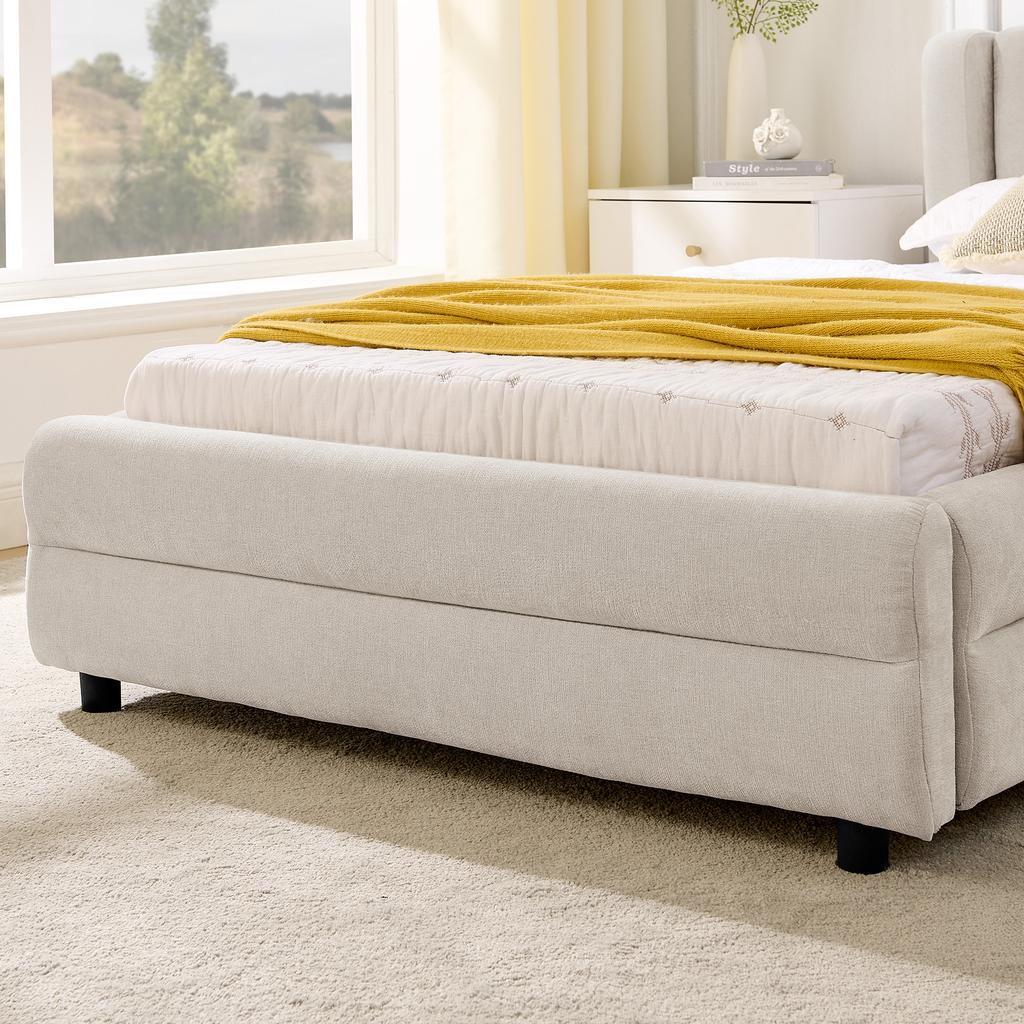 Skin-friendly chenille fabric, comfortable backrest, also suitable as a children's bed