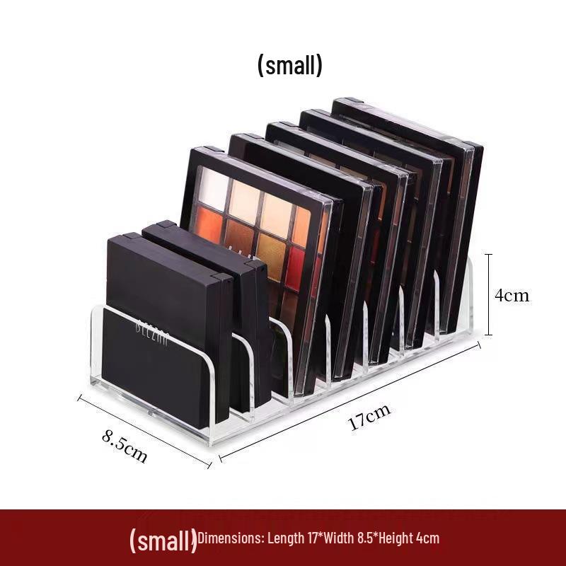 

Палетка теней для век и органайзер для макияжа: Компактный ящик для хранения с выдвижным ящиком для помад, косметики и украшений