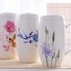 700ML, Bone China Big Coffee Mug, Ceramic Tumbler Tea Time, Large Mug Christmas Cup Gift, Porcelain Big Mug, Enamel Cup Taza