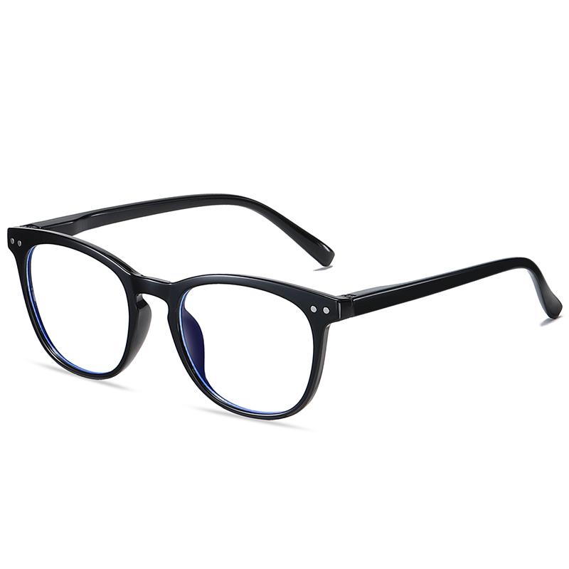 Blue Light Blocking Oval Shortsighted Computer Goggles Women Men Fashion Student Prescription Glasses Myopia -0.5 -0.75 To -6.0