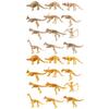 12Pcs Dinosaur Figurine Educational Realistic Plastic Intellectual Development Dinosaur Skeleton Mold for Kids