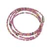 Natural Powder Tourmaline Garnet Cut Multi-Circle Bracelet Olivine Gray-Blue Moonlight Necklace Multi-Purpose Long Chain